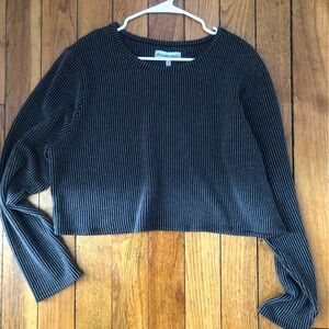 Black Ribbed Sweater